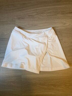 Outdoor Voices White Wrap-Front Athletic Skort